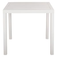 ΤΡΑΠΕΖΙ ΑΛΟΥΜΙΝΙΟΥ SAHIRA ΣΕ ΛΕΥΚΗ ΑΠΟΧΡΩΣΗ 80Χ80X75,5Υεκ. HM5572.01