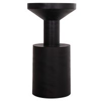 ΤΡΑΠΕΖΙ ΒΟΗΘΗΤΙΚΟ BERMAL HM9889.12 ΜΑΣΙΦ ΞΥΛΟ SUAR ΣΕ ΜΑΥΡΟ Φ35x65Υεκ.