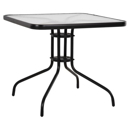 trapezi-exotchoroy-fb9597203-metallo-may ΤΡΑΠΕΖΙ ΕΞΩΤ.ΧΩΡΟΥ FIGO HM5972.03 ΜΕΤΑΛΛΟ ΜΑΥΡΟ-ΓΥΑΛΙΝΗ ΕΠΙΦΑΝΕΙΑ 80Χ80Χ71Υεκ