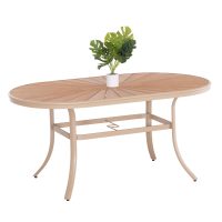 trapezi-exotchoroy-fb9628804-aloyminio-s ΤΡΑΠΕΖΙ ΕΞΩΤ.ΧΩΡΟΥ TELAMO HM6288.04 ΑΛΟΥΜΙΝΙΟ ΣΑΜΠΑΝΙ & POLYWOOD 160X90Χ73.5Υεκ.