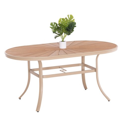 trapezi-exotchoroy-fb9628804-aloyminio-s ΤΡΑΠΕΖΙ ΕΞΩΤ.ΧΩΡΟΥ TELAMO HM6288.04 ΑΛΟΥΜΙΝΙΟ ΣΑΜΠΑΝΙ & POLYWOOD 160X90Χ73.5Υεκ.