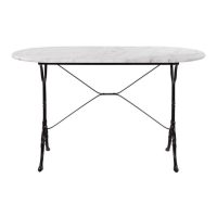 ΤΡΑΠΕΖΙ DELILAH ΜΕ ΒΑΣΗ ΑΠΟ ΜΑΝΤΕΜΙ HM440 ΜΕ ΜΑΡΜΑΡΟ ΟΒΑΛ 120Χ59X72