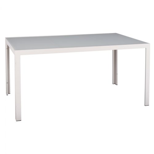 trapezi-metalliko-orthogonio-leyko-me-gy ΤΡΑΠΕΖΙ ΜΕΤΑΛΛΙΚΟ OFER ΟΡΘΟΓΩΝΙΟ ΛΕΥΚΟ ΠΑΓΟΥ ΜΕ ΓΥΑΛΙ HM5767.03 150X90Χ75Υ εκ.