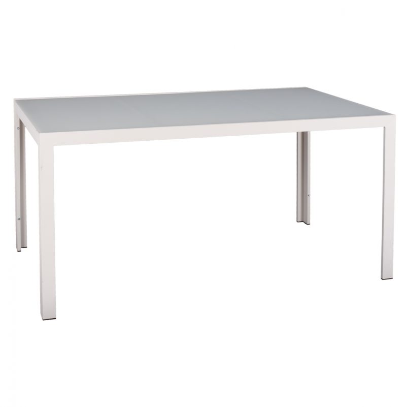 trapezi-metalliko-orthogonio-leyko-me-gy ΤΡΑΠΕΖΙ ΜΕΤΑΛΛΙΚΟ OFER ΟΡΘΟΓΩΝΙΟ ΛΕΥΚΟ ΠΑΓΟΥ ΜΕ ΓΥΑΛΙ HM5767.03 150X90Χ75Υ εκ.