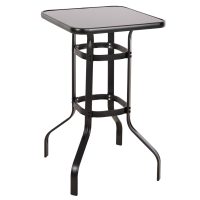 trapezi-mpar-tetragono-fb9606603-metalli ΤΡΑΠΕΖΙ ΜΠΑΡ ΤΕΤΡΑΓΩΝΟ FIGGY HM6066.03 ΜΕΤΑΛΛΙΚΟ ΜΑΥΡΟ-ΓΥΑΛΙ ΑΣΦΑΛΕΙΑΣ 60x60x100Υεκ