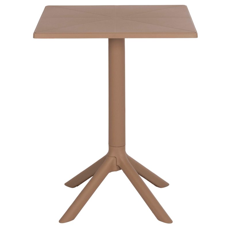 ΤΡΑΠΕΖΙ ΠΟΛΥΠΡΟΠΥΛΕΝΙΟΥ ΤΕΤΡΑΓΩΝΟ TERRIN HM6125.14 ΚΑΠΟΥΤΣΙΝΟ 60x60x75Υεκ.