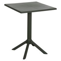 ΤΡΑΠΕΖΙ ΠΟΛΥΠΡΟΠΥΛΕΝΙΟΥ ΤΕΤΡΑΓΩΝΟ TERRIN HM6125.15 DARK OLIVE 60x60x75Υεκ.