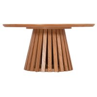 ΤΡΑΠΕΖΙ ΣΑΛΟΝΙΟΥ TALBERT HM18024 MDF ΣΕ ΑΝΟΙΧΤΟ ΦΥΣΙΚΟ ΞΥΛΟΥ Φ80x40,5Υεκ.