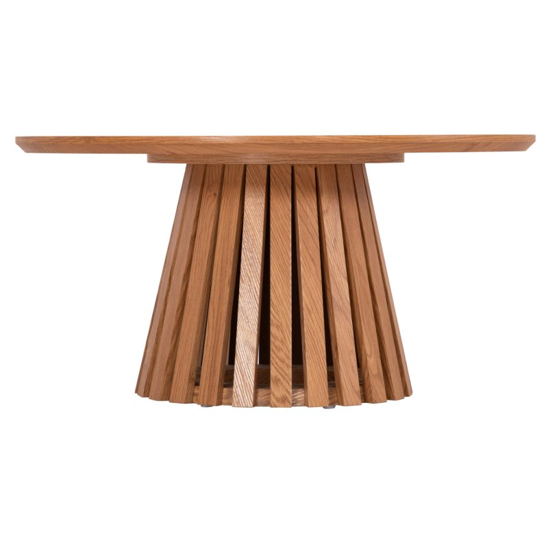 ΤΡΑΠΕΖΙ ΣΑΛΟΝΙΟΥ TALBERT HM18024 MDF ΣΕ ΑΝΟΙΧΤΟ ΦΥΣΙΚΟ ΞΥΛΟΥ Φ80x40,5Υεκ.