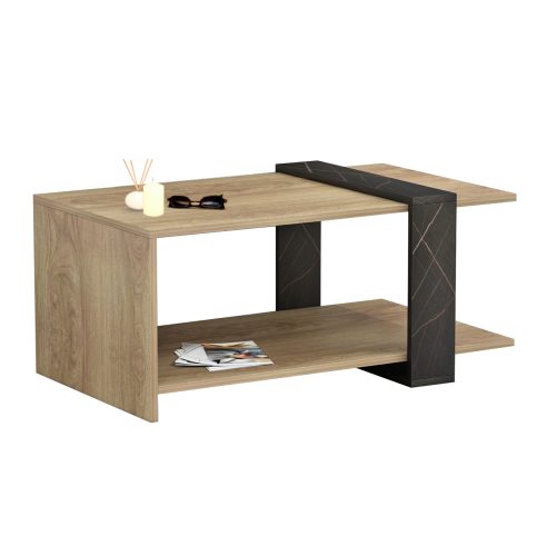 trapezi-salonioy-fb9895012-melamini-se-f ΤΡΑΠΕΖΙ ΣΑΛΟΝΙΟΥ WILMA HM8950.12 ΜΕΛΑΜΙΝΗ ΣΕ ΦΥΣΙΚΟ-ΜΑΥΡΟ ΜΑΡΜΑΡΟ 80Χ50Χ35Υεκ.