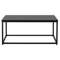 ΤΡΑΠΕΖΙ ΣΑΛΟΝΙΟΥ SAFFRON HM8975.13 ΜΕΛΑΜΙΝΗ ΜΑΥΡΟ ΜΑΡΜΑΡΟ 95Χ55Χ43Yεκ.