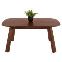 ΤΡΑΠΕΖΙ ΣΑΛΟΝΙΟΥ RINER HM9738 MDF ΜΕ ΚΑΠΛΑΜΑ ΚΑΡΥΔΙΑΣ 100x100x45Yεκ.