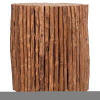 ΤΡΑΠΕΖΙ ΣΑΛΟΝΙΟΥ ΣΤΡΟΓΓΥΛΟ DRIFTER HM4443 DRIFTWOOD ΣΕ ΦΥΣΙΚΟ ΧΡΩΜΑ Φ36x40Υεκ