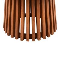 ΤΡΑΠΕΖΙ ΣΑΛΟΝΙΟΥ ΣΤΡΟΓΓΥΛΟ FRANTZ HM9523.11 ΜΑΣΙΦ MINDI ΞΥΛΟ-ΦΥΣΙΚΟ Φ100X45Υεκ.