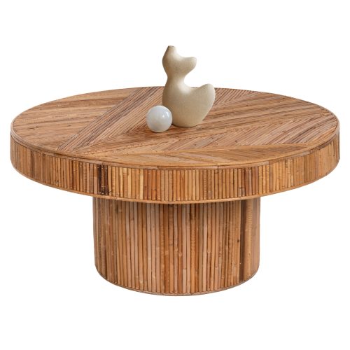 trapezi-salonioy-stroggylo-fb99651-ratta ΤΡΑΠΕΖΙ ΣΑΛΟΝΙΟΥ GATSBY ΣΤΡΟΓΓΥΛΟ HM9651 RATTAN ΧΡΩΜΑ ΦΥΣΙΚΟ Φ100x50Y εκ.