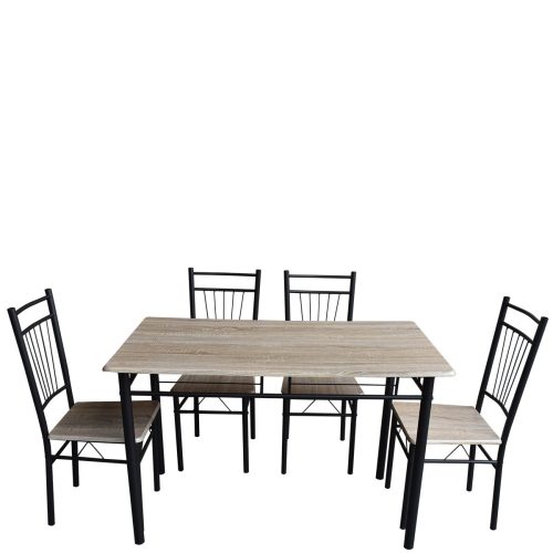 trapezi-set-4-1-blue-dawn-sonoma-120x68x Τραπέζι Σετ (4+1) ArteLibre BLUE DAWN Sonoma 120x68x75cm