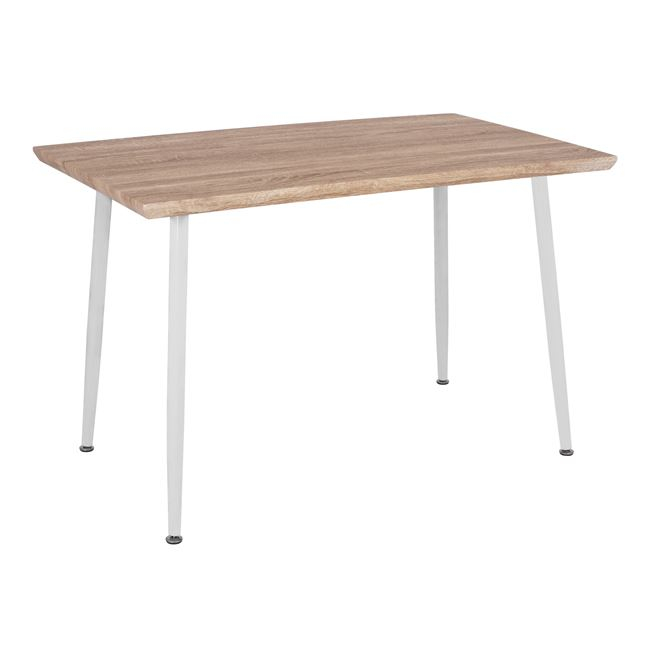 trapezi-trapezarias-120x70-sonama-me-ley ΤΡΑΠΕΖΙ ΤΡΑΠΕΖΑΡΙΑΣ PALOMA HM8334.02, 120X70X76,5- SONOMA, ΛΕΥΚΑ ΠΟΔΙΑ