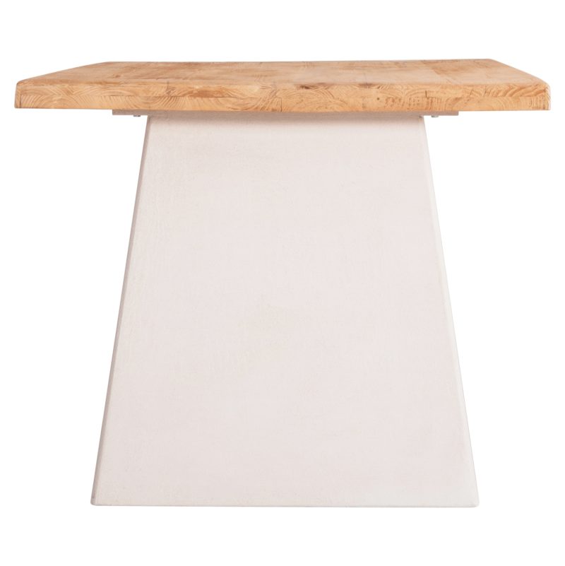 ΤΡΑΠΕΖΙ ΣΕΙΡΑ SANTORINI HM18042 ΤΟΠ ΞΥΛΟ ΕΛΑΤΟΥ-ΠΟΔΙΑ MDF ΥΠΟΛΕΥΚΑ 179x90x75Υεκ.