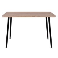 ΤΡΑΠΕΖΙ ΤΡΑΠΕΖΑΡΙΑΣ PALOMA HM8334.01, 120X70Χ76,5 SONΟMA, ΜΑΥΡΑ ΠΟΔΙΑ