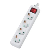 Πολύπριζο V04BK Alfaone 4 θέσεις με διακόπτη 3Χ1