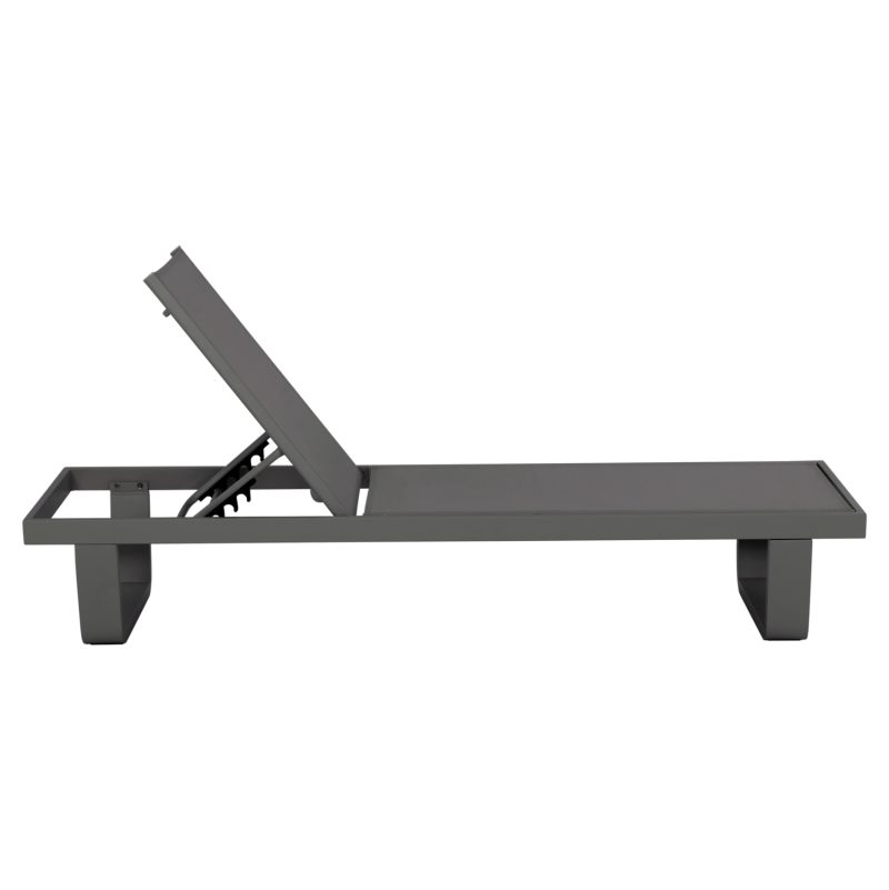 ΞΑΠΛΩΣΤΡΑ ΑΛΟΥΜΙΝΙΟΥ ΜΕ ΥΦΑΣΜΑ TESLIN RICKON HM6292.01 ΣΕ ΓΚΡΙ 198x61,5x97Υεκ.