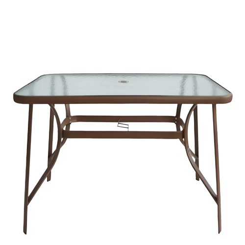 Τραπέζι Μεταλλικό ArteLibre SUN Καφέ 140x80x70cm