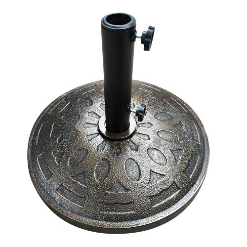 Βάση Ομπρέλας ArteLibre SOCOTRA 15kg Μαύρο Τσιμέντο/Πλαστικό 48x8cm