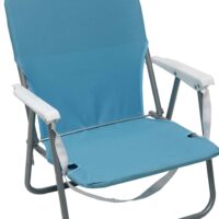 ΚΑΡΕΚΛΑ ΠΑΡΑΛΙΑΣ ΜΕΤΑΛΛΙΚΗ ΓΑΛΑΖΙΑ ΜΕ ΜΠΡΑΤΣΑ POLYESTER 600D