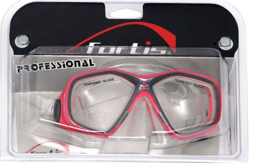 274-1733-ΡΟΖ fortis ΜΑΣΚΑ ΠΑΙΔΙΚΗ PVC ΜΠΛΕ & ΡΟΖ