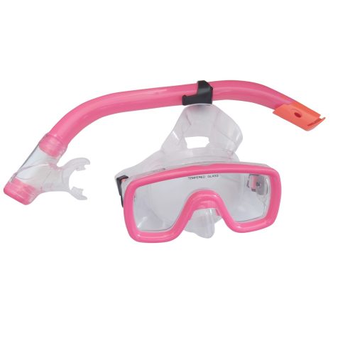 274-1863 fortis ΣΕΤ ΜΑΣΚΑ & ΑΝΑΠΝΕΥΣΤΗΡΑΣ ΠΑΙΔΙΚΟ PVC ΡΟΖ