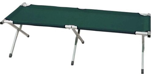 3833 ΚΡΕΒΑΤΙ ΡΑΝΤΖΟ ΑΛΟΥΜΙΝΙΟΥ ΜΕ ΜΕΤΑΛΛΙΚΑ ΠΟΔΙΑ ΠΡΑΣΙΝΟ PVC 600D ΠΤΥΣΣΟΜΕΝΟ ΣΕ ΤΣΑΝΤΑΚΙ