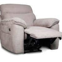Boston πολυθρόνα Relax με ηλεκτρική ανάκλιση 101x100x102εκ. Μπεζ Σκούρο ύφασμα