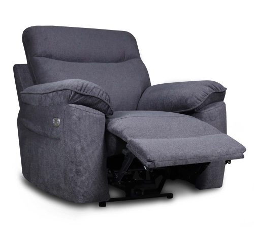 Boston πολυθρόνα Relax με ηλεκτρική ανάκλιση 101x100x102εκ. Γκρι Σκούρο ύφασμα Boston πολυθρόνα Relax με ηλεκτρική ανάκλιση 101x100x102εκ. Γκρι Σκούρο ύφασμα