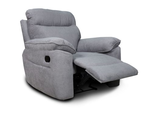 Boston πολυθρόνα Relax με χειροκίνητη ανάκλιση 101x100x102εκ. Γκρι ανοιχτό ύφασμα Boston πολυθρόνα Relax με χειροκίνητη ανάκλιση 101x100x102εκ. Γκρι ανοιχτό ύφασμα