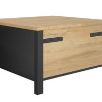 Cork τραπεζάκι σαλονιού 80x80x45εκ. με αποθηκευτικό χώρο Golden Oak / Μαύρο Cork τραπεζάκι σαλονιού 80x80x45εκ. με αποθηκευτικό χώρο Golden Oak / Μαύρο