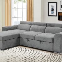 Elmira γωνιακός καναπές κρεβάτι με αποθηκευτικό χώρο 247x174εκ. Ανοιχτό  Γκρι με αναστρέψιμη γωνία