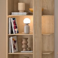 Faro βιβλιοθήκη 80x35x190εκ. Blond Oak / Μαύρο