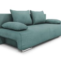 GEORGIA Καναπές κρεβάτι με αποθηκευτικό χώρο 194x93εκ.  Μέντα