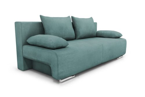 GEORGIA Καναπές κρεβάτι με αποθηκευτικό χώρο 194x93εκ.  Μέντα