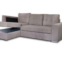 Athens Γωνιακός καναπές κρεβάτι με αποθηκευτικό χώρο 246x174x96εκ. Elephant Αριστερή γωνία