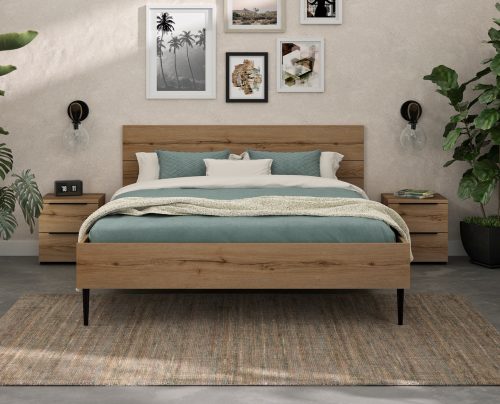 Lucian κρεβάτι διπλό 166x206x90εκ. ( για στρώμα 160x200εκ. ) Helvezia Oak Lucian κρεβάτι διπλό 166x206x90εκ. ( για στρώμα 160x200εκ. ) Helvezia Oak