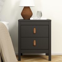 Madrid κομοδίνο με 2 συρτάρια 43