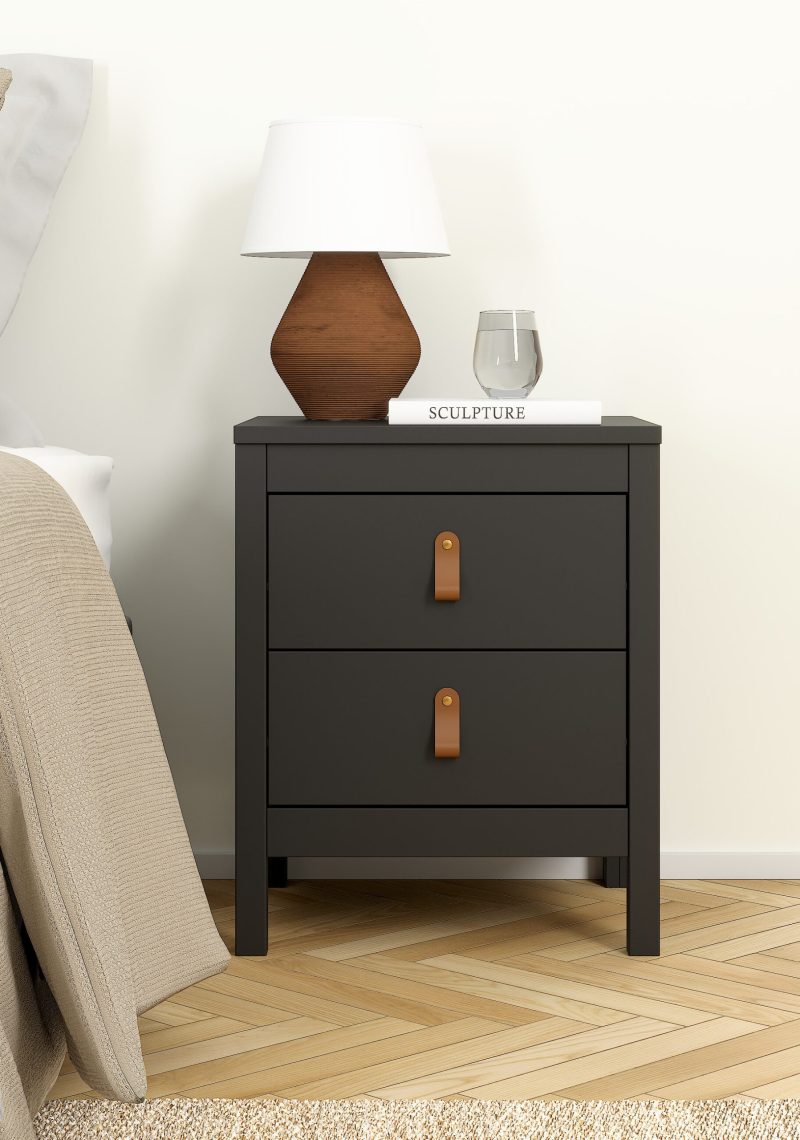 Madrid κομοδίνο με 2 συρτάρια 43