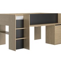 Nael κρεβάτι πολυμορφικό 205x133x107εκ. Rookwood Oak / Μαύρο Nael κρεβάτι πολυμορφικό 205x133x107εκ. Rookwood Oak / Μαύρο