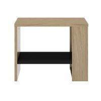 Nael κομοδίνο 44x36x35εκ. Rookwood Oak / Μαύρο