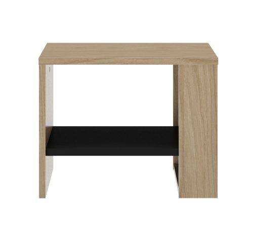 Nael κομοδίνο 44x36x35εκ. Rookwood Oak / Μαύρο Nael κομοδίνο 44x36x35εκ. Rookwood Oak / Μαύρο