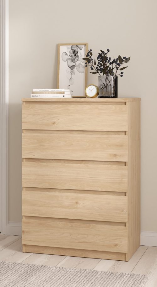 Naia συρταριέρα με 5 συρταριέρα 77x50x111 Naia συρταριέρα με 5 συρταριέρα 77x50x111