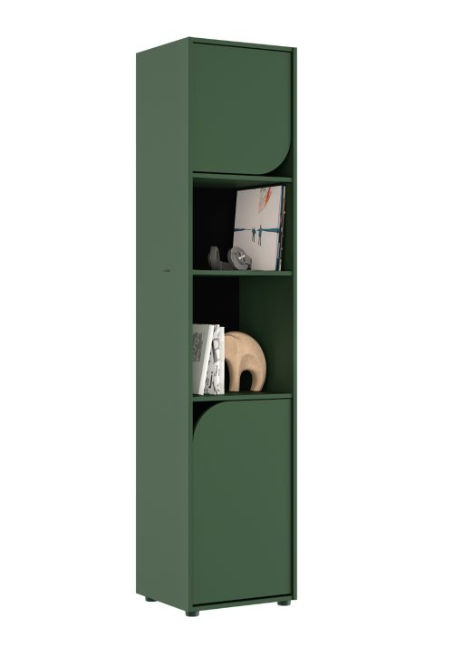 Ritmo βιβλιοθήκη με 2 πόρτες 45x40x200εκ. Πράσινο Ritmo βιβλιοθήκη με 2 πόρτες 45x40x200εκ. Πράσινο