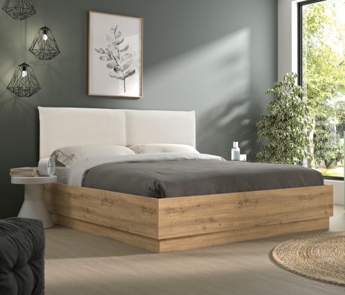 Rivoli κρεβάτι διπλό με αποθηκευτικό χώρο 165x206x101εκ. ( για στρώμα 160x200εκ. ) Artisan Oak / Μπεζ ύφασμα Rivoli κρεβάτι διπλό με αποθηκευτικό χώρο 165x206x101εκ. ( για στρώμα 160x200εκ. ) Artisan Oak / Μπεζ ύφασμα