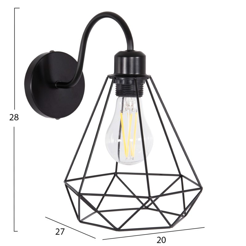 aplika-toichoy-fb94468-metallo-se-mayro-1 ΑΠΛΙΚΑ ΤΟΙΧΟΥ MILID HM4468 ΜΕΤΑΛΛΟ ΣΕ ΜΑΥΡΟ 20x27x28Υεκ.